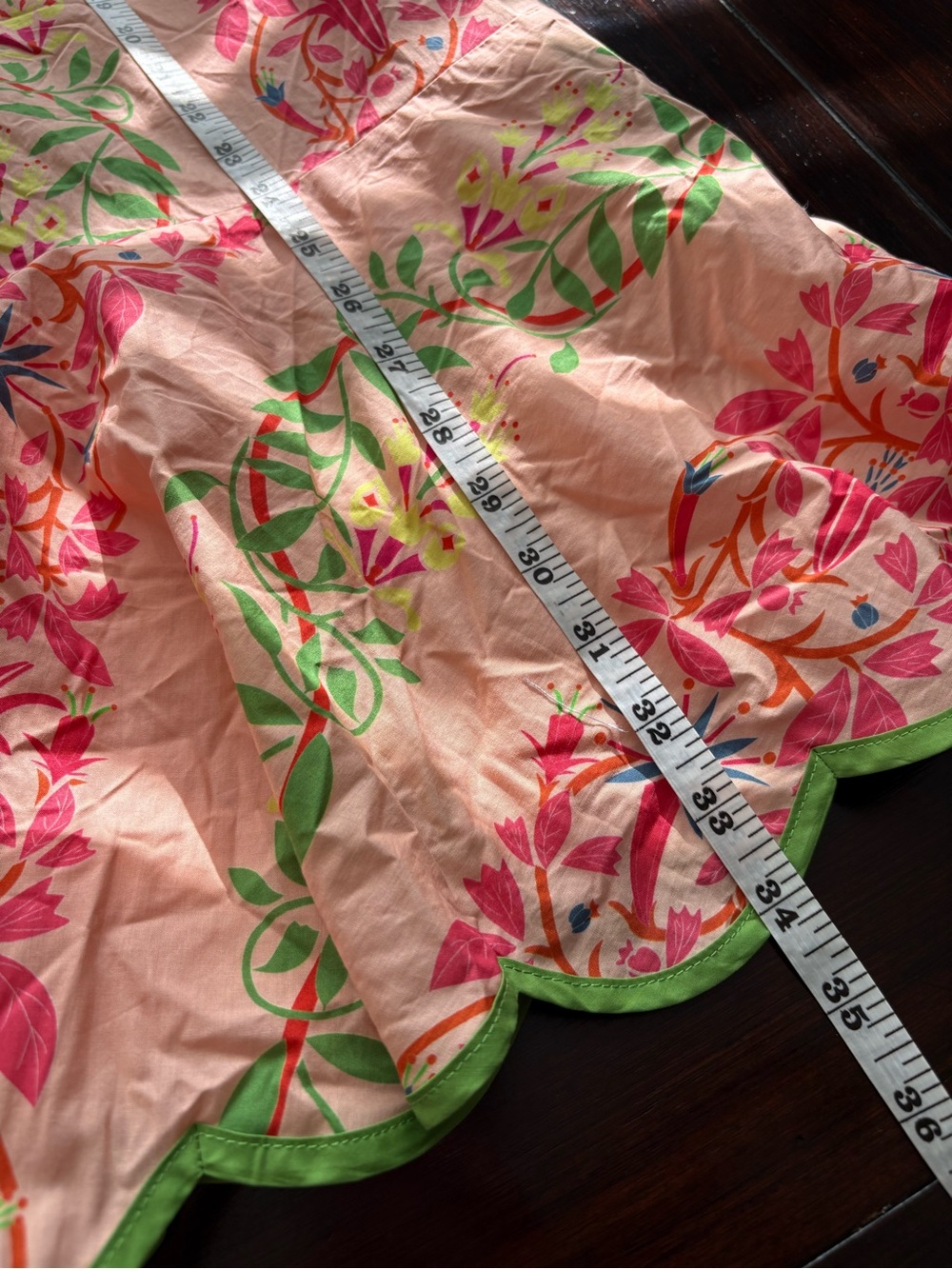 ❤️NEW entro Pink Floral Scallop-Trim Dress - Picture 12 of 12